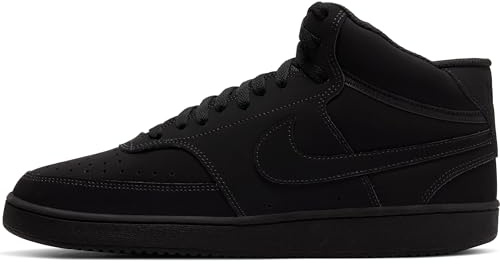 NIKE Herren Court Vision Mid Sneaker, Black, 42 EU
