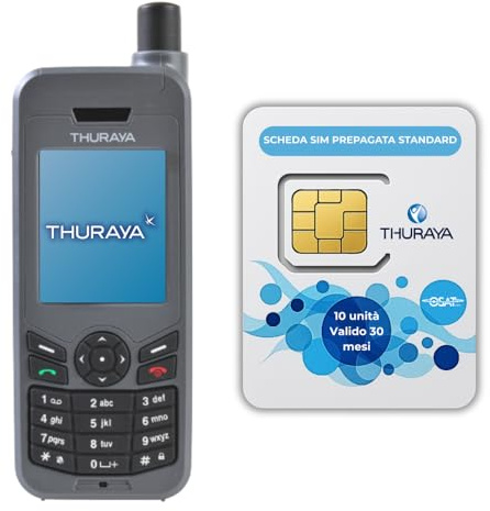 OSAT Thuraya XT-LITE Satellite Phone + 10-Unit Standard Prepaid SIM | 30-Day Validity | Voice & SMS Coverage for Remote & Emergency Communication