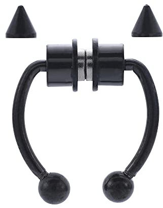 Nostril Piercing Chirurgenstahl Gefälschte Perforierte Nase Ring Legierung Nasenring Perforierte Ring Septum Ring Weibliche Mode Magnetische Gefälschte Perforation-Y.