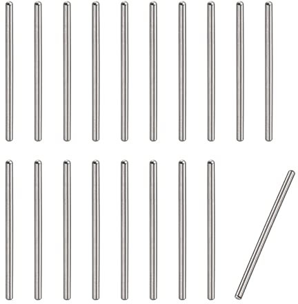 sourcing map 100Stk Spannstift 304 Edelstahl Rund Flach Holz Stützregale Befestigung 1x16mm