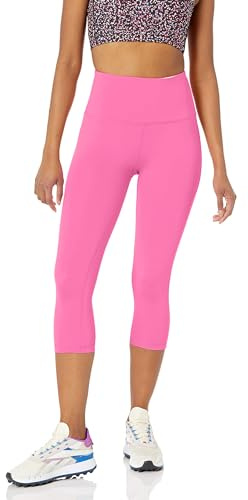 Amazon Essentials kvinnors aktiv skulptur hög midja capri leggings (finns i plusstorlek), ljusrosa, 1X