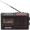 Dpofirs Retro Boombox Cassette Player Am/FM Radio Stereo, Vintage Tape Player Recorder Cassette con Altavoz Y Conector para Auriculares, de Sonido Estéreo para Niños Mayores, Banda(Marrón UE)