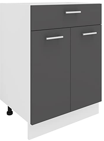Küchenschrank | Maße ca. H. 82 x B. 60 x. T. 46 cm | Unterschrank mit Schublade | Küchenmöbel - Esilo