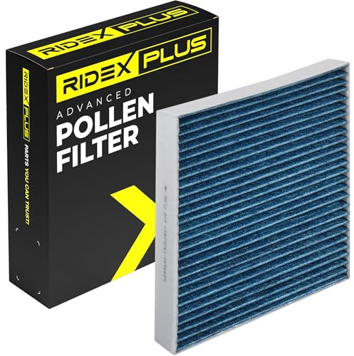 RIDEX PLUS 424I0488P Innenraumfilter Pollenfilter Aktivkohlefilter Höhe: 41 Breite: 198 Länge: 247 Kompatibel mit BMW 1 Schrägheck F20 3 Touring F31 3 Limousine F30, F80 4 Gran Coupe F36 3 GT F34