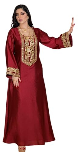 Greatfool Kaftan Mujer - Chilaba Mujer Que Puede llevarse como un caftán marroquí o un Kaftan Playa - Kaftan Mujer Playa Adaptada a Todas - L