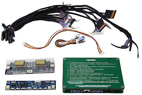 ELGE Laptop-Computer, Fernseher, LCD-LED-Testwerkzeug-Set, Bildschirmtester-Set, LED-Test-Bildschirm-Tester-Set für die Reparatur Von Bildschirmen, Monitoren, Displays mit 14-Teiligem LVDS-Kabel