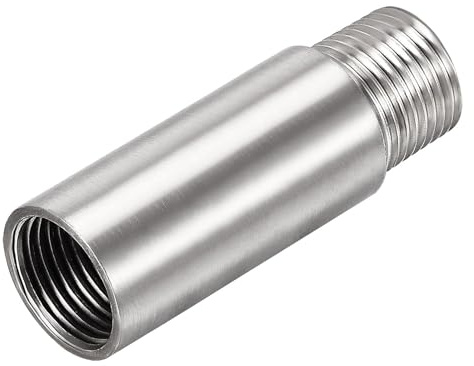 Recogwood Shower Head Extension Arm, 2.76 Inch Shower Arm Extender G 1/2 Inch Stainless Steel Shower Arm Extension Round Pipe for Bathroom Accessory (7cm)