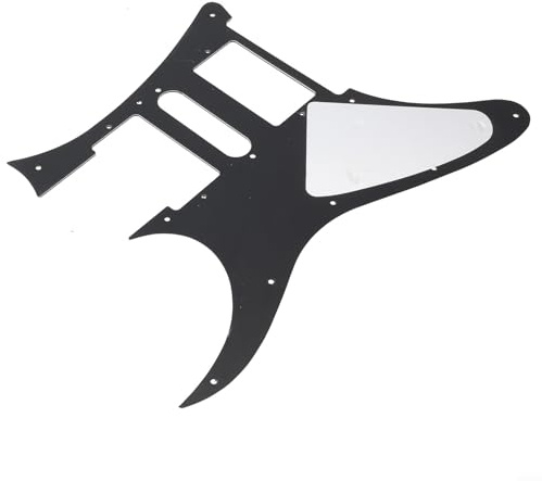 Schlagbrett für E-Gitarre, HSH Humbucker, Ersatz-Kratzplatte, 10 Löcher, geeignet für Ibanez RG250 Style, Reparatur vor der Installation (schwarz)