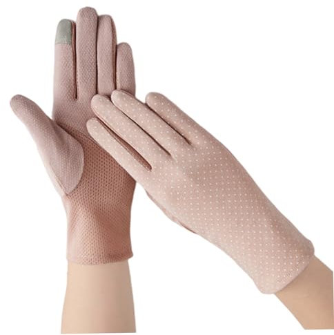 Yeory UV Sun Protection Gloves Sunblock Full Finger Gloves Driving Gloves for Summer Outdoor 1Pair, cotton gloves