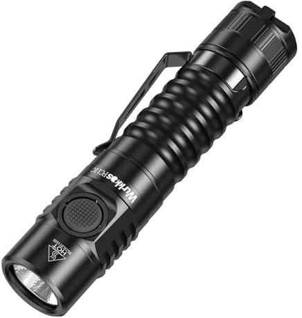 Wurkkos FC11C Led Flashlight Rechargeable High Lumen 1200, 90 High CRI Small Flashlight, Super Bright EDC Flashlight IP68 Waterproof, 155Meters, Magnetic Flash Light for Home (5000K)