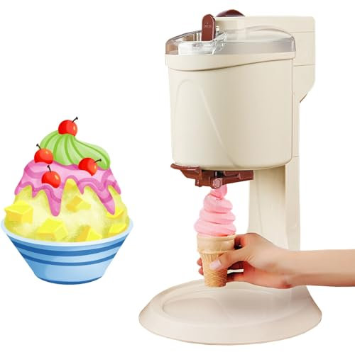 KYZTMHC Máquina para Hacer Helados Suaves Máquina de Helado casera 1L de Gran Capacidad Máquina de Helado Suave Heladera Sorbete Slushie