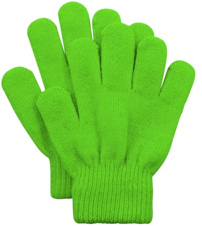 PONCEAU Winter Handschuhe Kinder Magische Handschuhe Gestrickte Handschuhe Fäustlinge kinder Warme Handschuhe 4-11 Jahre
