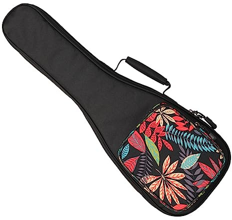 VICASKY Tragetasche und Großem Frontfach für Ukulele 26 Zoll mit Dicker Polsterung für Sicheren Schutz Gepolsterter Ukulelen Organizer aus Nylon mit Doppelten Schulterriemen
