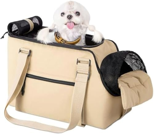 Stylisher Katzentransport Weichkoffer, Kabinentauglich Für Auto Zusammenklappbar Ausbruchsicher Mit Lüftungsgittern Für Katzen bis 8.8Ib