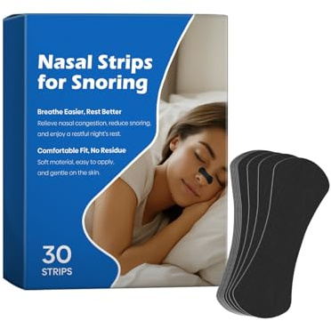 30 Pieces nasales | Système anti ronflement efficace puissant | Ecarteur Nasal | Dilatateur nasal Sport et Sommeil | Dispositifs anti-ronflement | Bande nasale nez pour mieux respirer