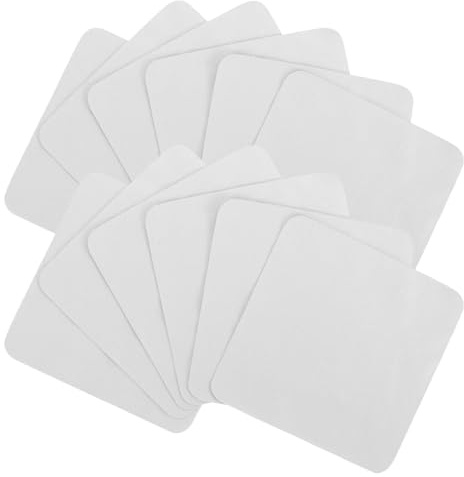MUCKLILY Paños de Limpieza para Joyería 20 Piezas Paño de Microfibra Gris 13X13 CM Tela para Pulir Oro y Latón Adecuado para Limpiar y Restaurar Brillo en Joyas y Gafas