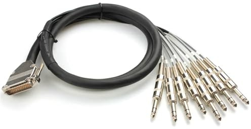 MNKTXZF 25 Pin D Sub to TRS Jack Cable. Serial db-25 Van Damme Multicore Snake Loom Lead with 10FT