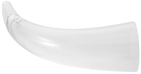 UKCOCO Bicchieri da Bar di Natale in Vetro Trasparente 550 Ml Calice a Forma di Corno Vichingo Grande Tazza per Feste e Occasioni Invernali