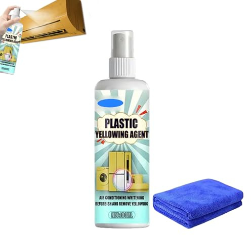 Toilet Stain Remover Heavy Duty Yellow Stain Remover, Plastic Yellowing Remover Fast Acting For Toilet Seat All Purpose Cleaner for Air Conditioner, Home Appliances, Plastic Surface (1PC)