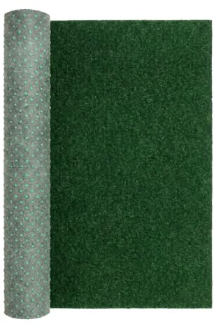 Mazovia Erba Sintetica Balcone 100x100cm 4mm Verde Salvia Antiscivolo | Erba Sintetica per Terrazza Resistente Alle Intemperie Antiallergico Facile da Pulire Robusto Realistico Venduto al Metro