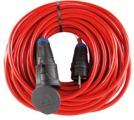 REV Verlängerung, Verlängerungskabel Aussenbereich, IP44, 25m, N07V3V3, 3680W, rot
