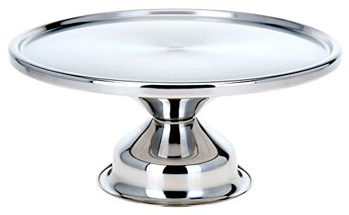Unbekannt Piatto per torte girevole 33 cm in acciaio inox