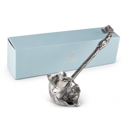 Arthur Court Grape Pattern Aluminum Serving Ladle - Elegant Punch/Soup Ladle for Entertaining - 12 Inch Long