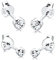 Elli Ohrringe Damen Ohrstecker 2er Set Basic mit Kristall in 925 Sterling Silber