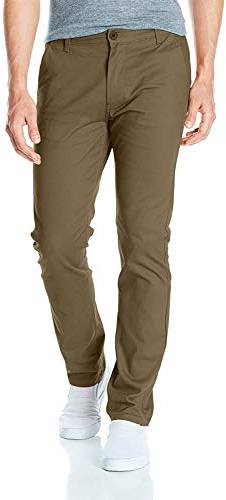 Southpole Young Men’s Flex Stretch Basic Long Chino Pants Pants, Olive, 32X32