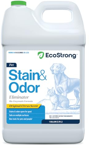 Eco Strong Pet Stain and Odor Remover - Cat Urine Enzyme Cleaner Destroyer, Urine Destroyer for Dogs, Pet Urine Enzyme Cleaner - 128 Oz