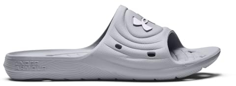 Under Armour Men's UA M Locker IV SL Slide Sandal, Mod Gray Mod Gray White, 15 UK