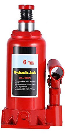 Wakects Gato hidráulico de botella, gato hidráulico de 6 toneladas para coche
