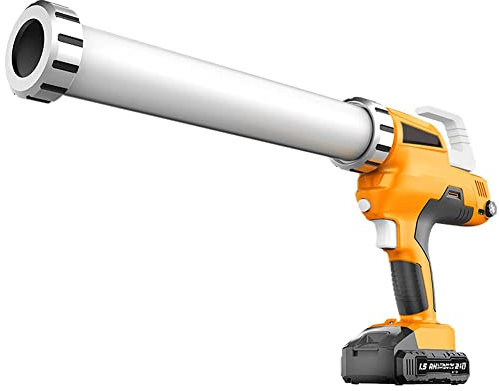 21V Battery Automatic Release Glue, Automatic Cordless Caulk Gun, Adhesive Gun Electric Cartridge Sausage Caulking Gun Soft Hard Glass Glue Caulking Gun, Powered Sealant Gun 2battery (2battery)