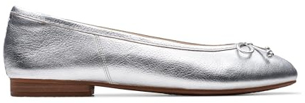 Clarks Fawna Lily Womens Silver Leather, 5