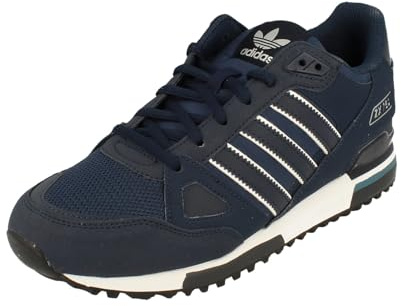 Adidas ZX750 Retro-Sneaker für Herren, Marineblau, UK-Schuhgrößensystem, Erwachsene, Herren, Numeric, Größe M, Größe 42, marineblau, 43 1/3 EU