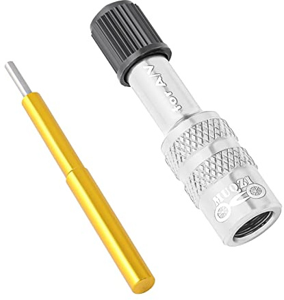Fahrradgabelventil-Adapter – Gabelstoßventil-Adapter, Fahrradgabel-Luftventil-Adapter, Anti-Rutsch-Ventilverlängerung, Pressta-Verlängerung, Konverterdüse, Reifenpumpen-Zubehör für Mountainbike