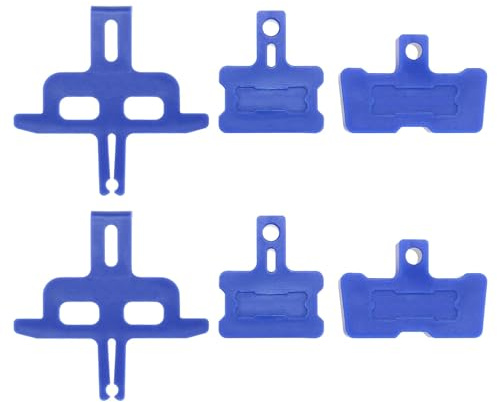 VGOL 6 Piezas Pastillas de Freno de Disco Hidráulico Espaciadoras Bloques de Purga de Freno Compatibles con Shimano Compatible con AVID Compatible con SRAM Compatible con MTB Montaña Bicicleta