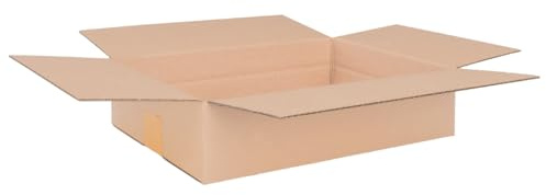 Förpackning vikbara kartonger 345 x 245 x 90 mm brun (yttermått 350 x 250 x 100 mm) variabel höjd vid 50 mm KK S 1-vågig fraktkartong små varor DHL paket DPD GLS Hermes paket, kartonger (300 stycken)