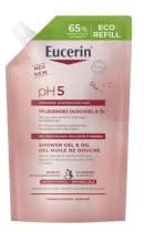 Eucerin pH5 Gel&Olio Doccia Delicato Refill 400 ml, Ricarica olio detergente corpo con Oli Naturali per una detersione quotidiana delicata, Gel doccia olio senza sapone per pelle secca e sensibile