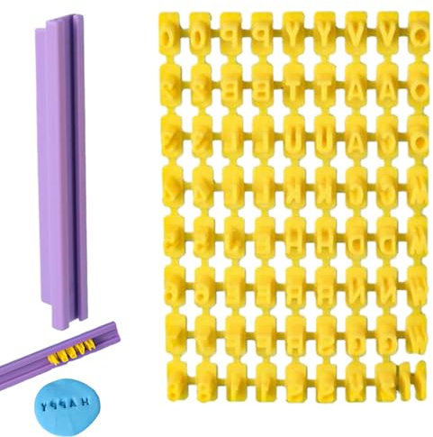 Cortador de galletas con letras del alfabeto moldes de letras bonitas cortadores de fondant DIY formas creativas de galletas para la cocina del hogar.