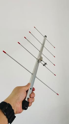 Antena UHF Yagi UHF de alta ganancia con 5 elementos desmontable y portátil, banda amateur