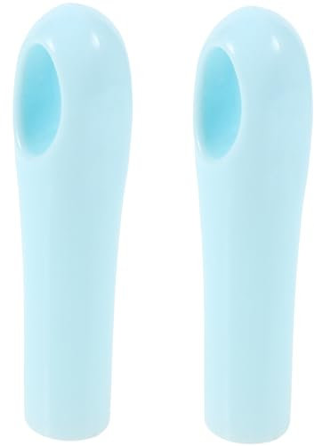 YOSADIER 2pcs Broom Handle Replacement Grips 19mm Mop Stick End Caps Plastic Replacement Handle Covers for Indoor Outdoor Cleaning Supplies