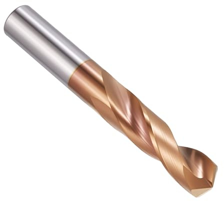 PATIKIL 8mm Drill Bit Carbide for Stainless Steel Hard Metal 130° | Twist Jobber Bits Straight Shank for Drilling Hard Metal Alloy Steel Stainless Steel Titanium Alloys