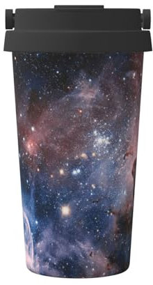 ENGhjes Universe Milky Way Nebula Galaxy Printing Casual Travel Coffee Mug for Hot Cold Coffee Stainless Steel Tumbler for Home Office Travel