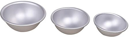 HEALEEP 6stücke Teiliges Badebomben-formset Aus Lebensmittelechtem Aluminiumlegierung Halbrunde Metallformen Für Diy Bade Badesalzherstellung Vielseitig Für Backen Seifen Und Kuchen