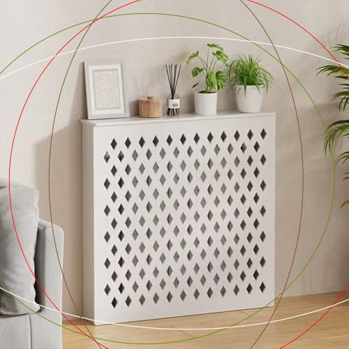 OPOLDBDMAC Heizungsverkleidung Weiß 70cm 80cm 90cm Hoch,Heizkörperverkleidung Für Alte Heizkörper, Heizkörperabdeckung Heizung Verkleidung Für Verstaute Rohre Verstecken(60 * 70 * 15cm/24 * 27 * 6in)