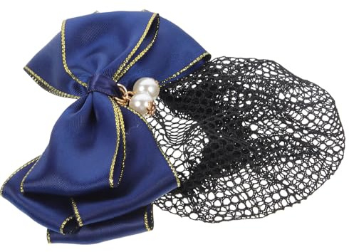 TEHAUX Filet à Chignon avec Nœud Papillote Filet à Cheveux pour Danseuse et Infirmière Couvre-chignon pour Femme et Employée de Banque