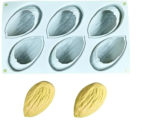 Stampo in silicone a 6 cavità, 29,7 cm, per uso alimentare, antiaderente, per dolci, mousse, gelatine e torte, senza BPA, flessibile per forno, congelatore, forma unica a forma di dado per dessert