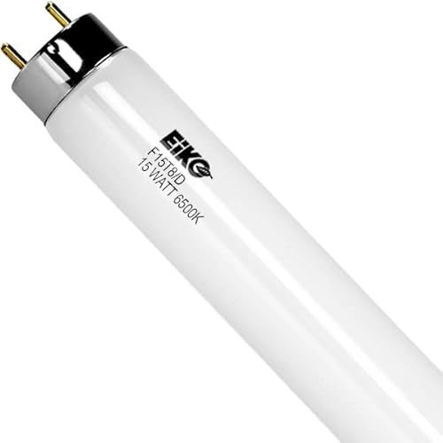 Eiko 15522-1 F15T8/D Daylight 6500K T-8 G13 Base Halogen Bulb, 15W