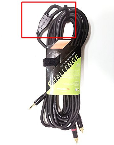 Proel CHLP215LU3XL - Cavo audio professionale con nodo Y e connessioni Jack stereo 3,5mm a 2x spina RCA (3mt)